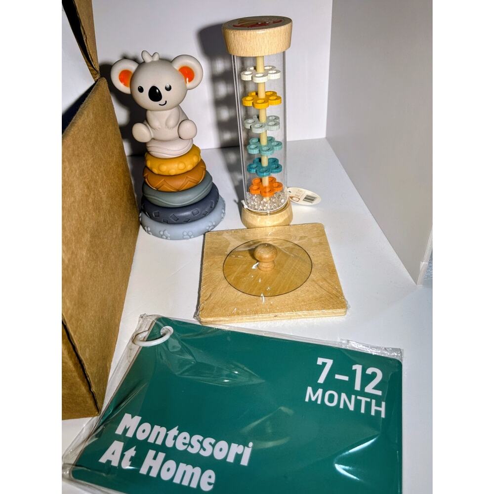 MONTESSORI ( 7-12 months) Subscription Box (BOX OF SENSORY & EDUCATIONAL TOYS )